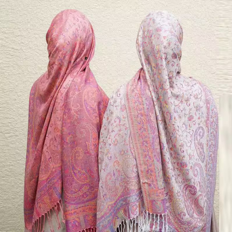 Embroidery Hijab - Paisley Schal Hijab Kaschmir Gefühl Pashmina