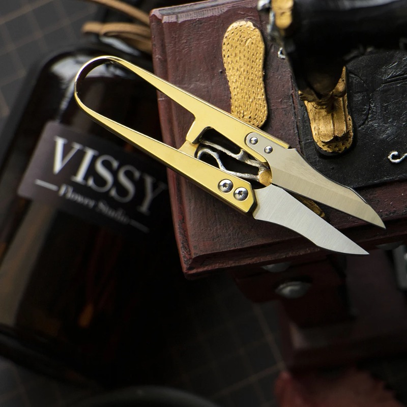 Embroidery Scissors Small - Messing-Kleinschere für Leder, Garn und DIY-Projekte