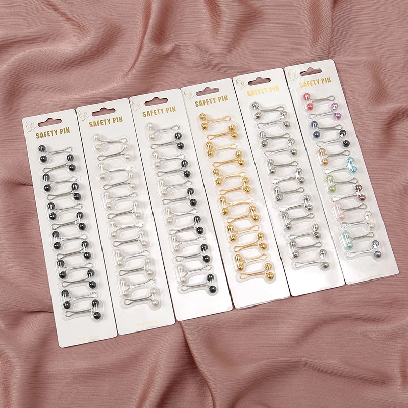 Embroidery Hijab - 12 teile/beutel Muslimischen Hijab Pins Schal
