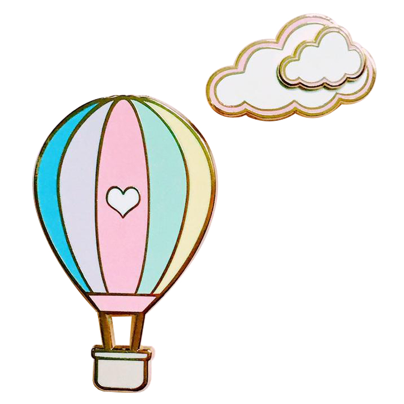 Embroidery Bali - Stiftset mit Heißluftballon und Wolke aus