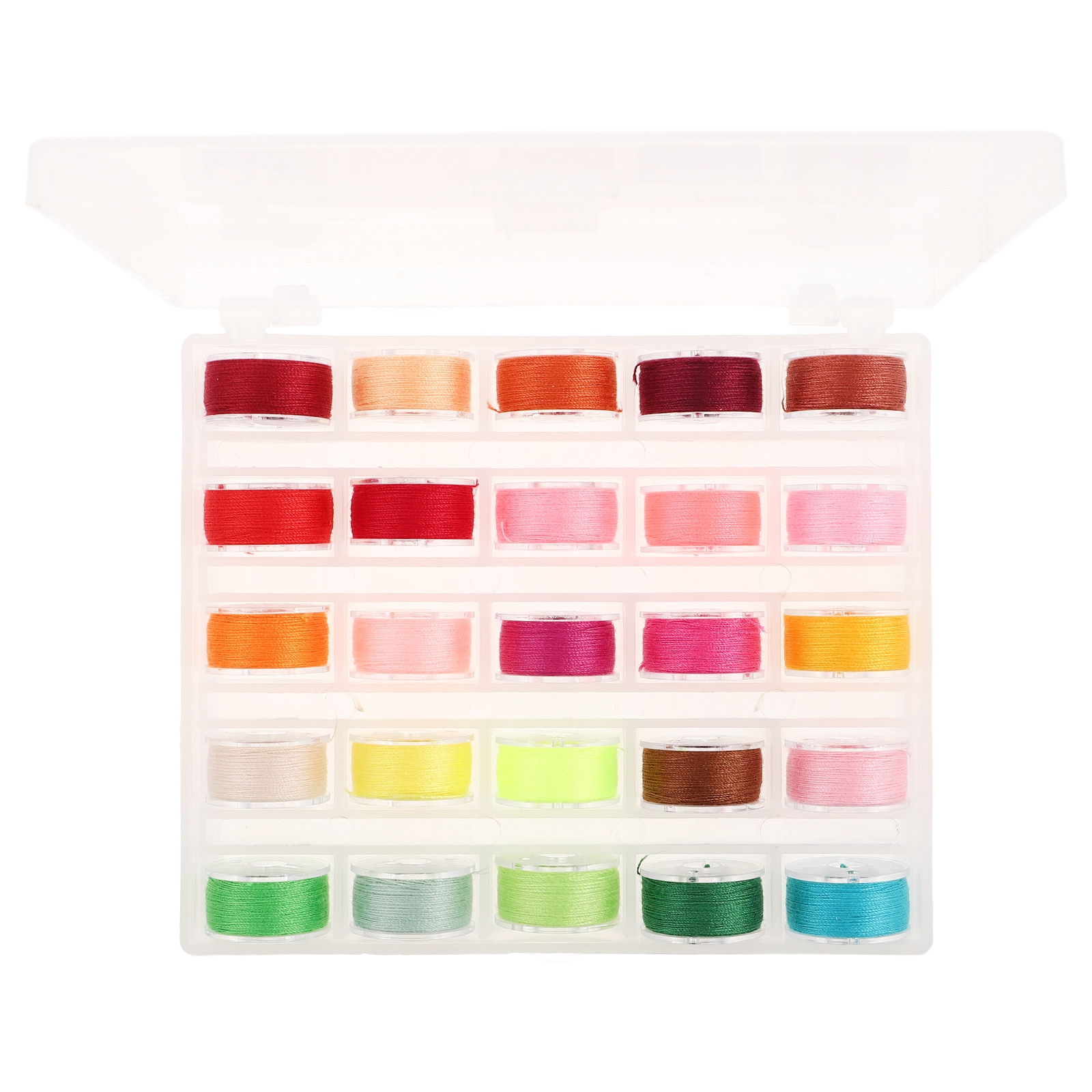 Embroidery Thread - 25 Stück Spulen und Nähgarne Handführungswerkzeug