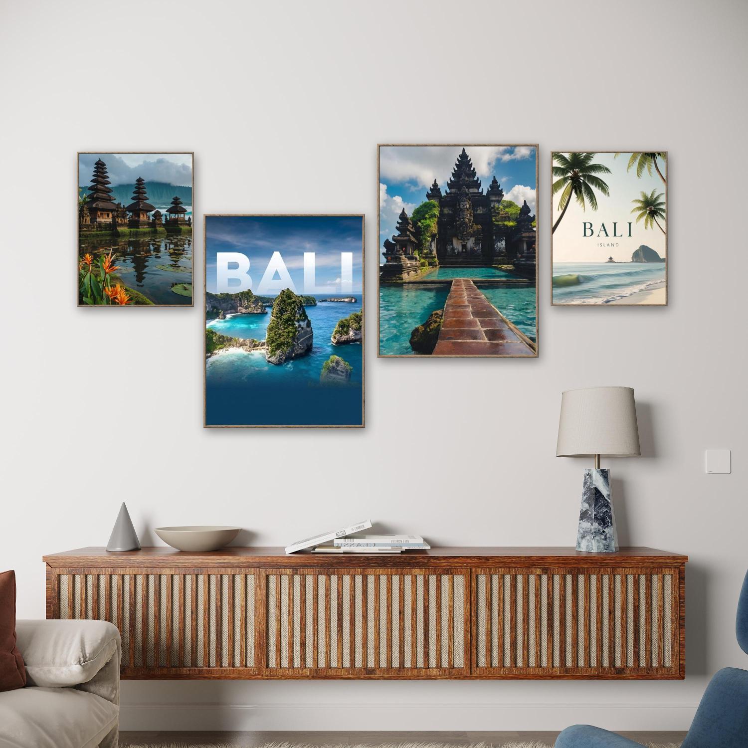 Embroidery Bali - Bali-Insel-Landschaft, DIY-Diamantgemälde, tropische Insel-Strandlandschaft, 5D-Diamant-Stickerei, moderne