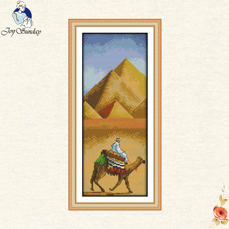 Embroidery In Egypt - Freude Sonntag Pyramiden, Ägypten Chinesische kreuz