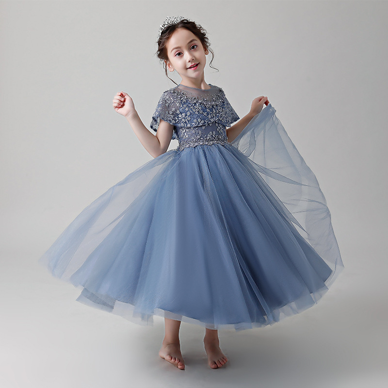 Embroidery Abaya - 2025 Kinderkleid Puffy Mädchen Prinzessin Kleid
