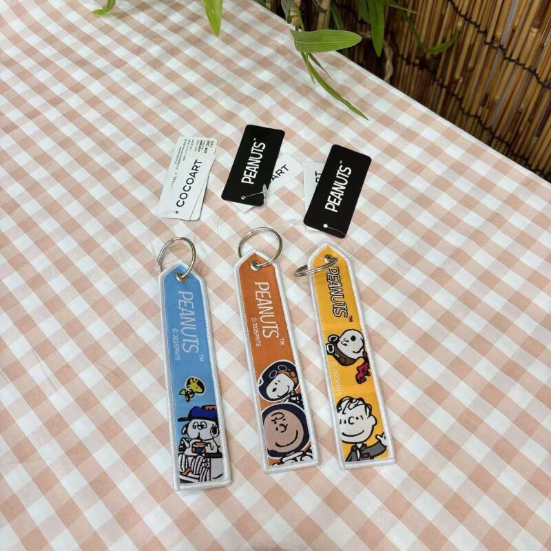 Embroidery Ribbon - Kawaii Snoopy Cartoon Stickerei Schlüsselanhänger Niedlicher
