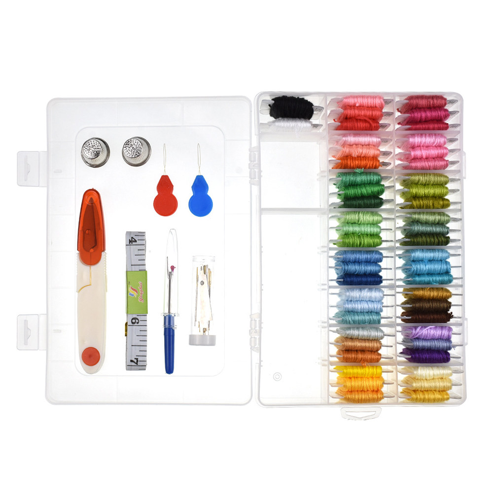 Embroidery Tools - 50-teiliges Sortiertes Stickerei-Set mit Muster für
