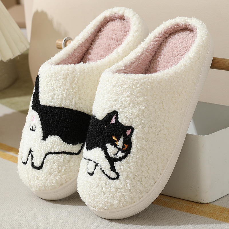 Embroidery Print - Winter Plüsch Nette Dackel Stickerei Hause