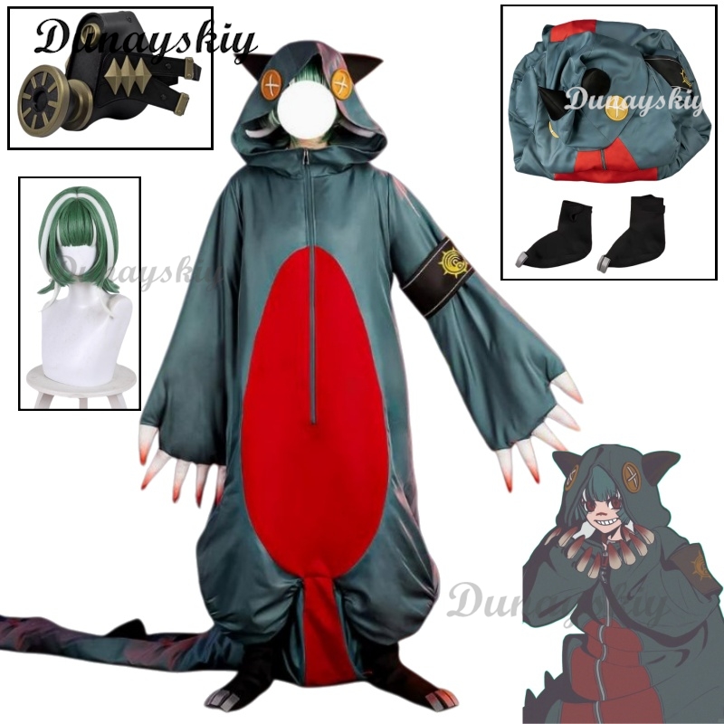 Embroidery Outfit - Guita Gachiakuta Cosplay-Outfit, Perücke, Maske, Requisiten,