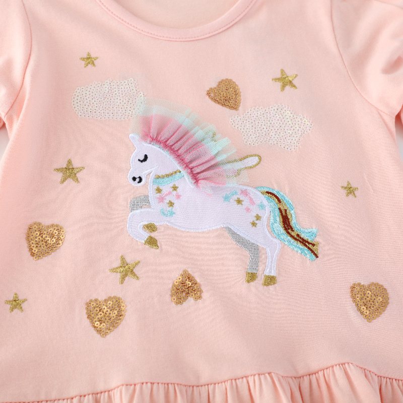 Jumping Meters 2-7T Langarm Ei – Embroidery Unicorn Bewertung und Preis