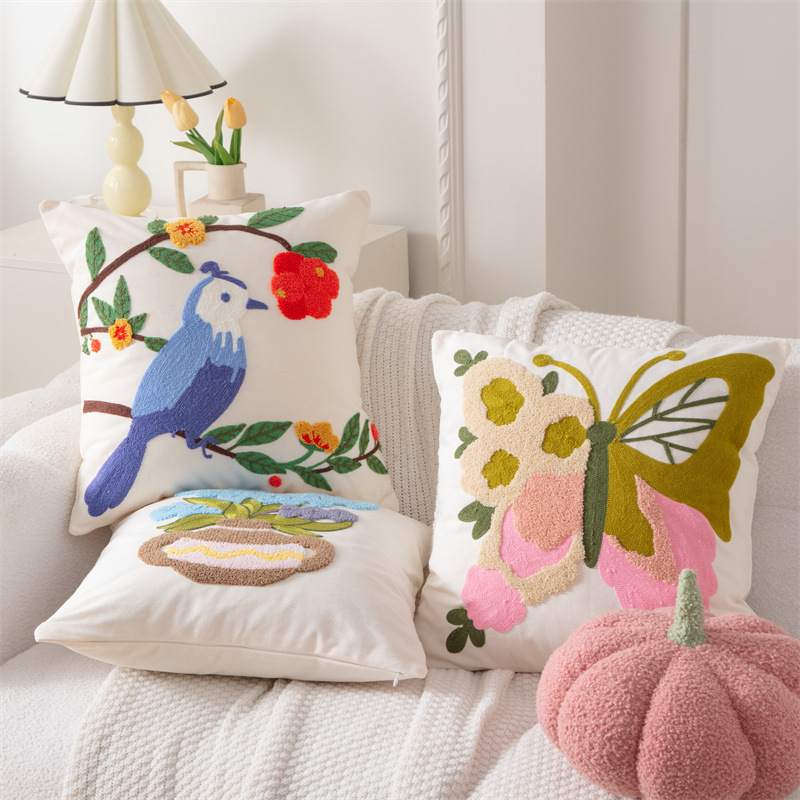 Baumwoll-Canvas-Kissenbezug mi – Embroidery Effect Bewertung und Preis