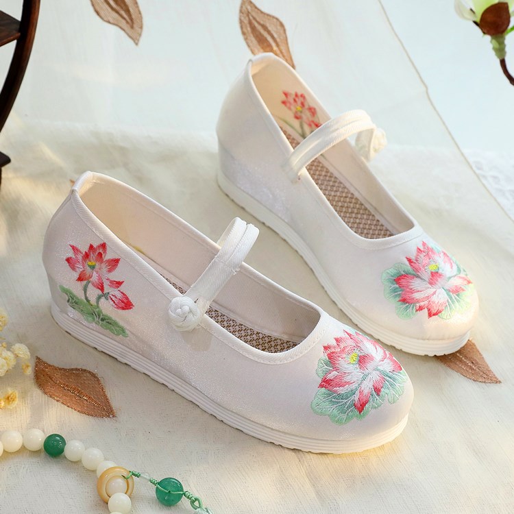 2026 Damen-Mary-Jane-Schuhe mi – Embroidery Print Bewertung und Preis