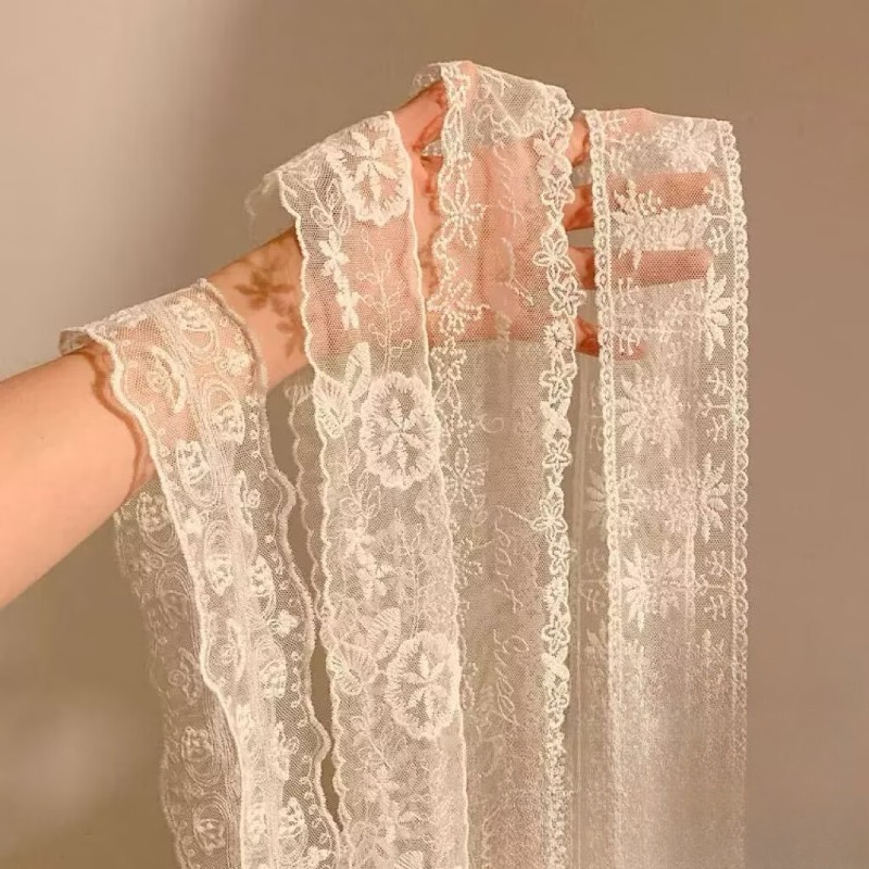 Neuer Schwarz-Weißer Langer Sp – Embroidery Ribbon Bewertung und Preis