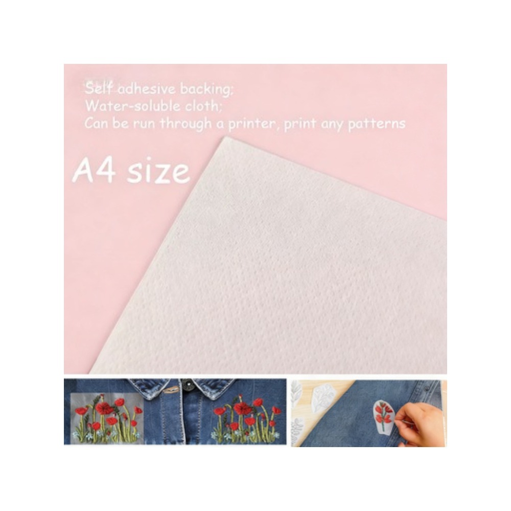 5 Blatt A4, individuell bedruc – Embroidery Web Bewertung und Preis