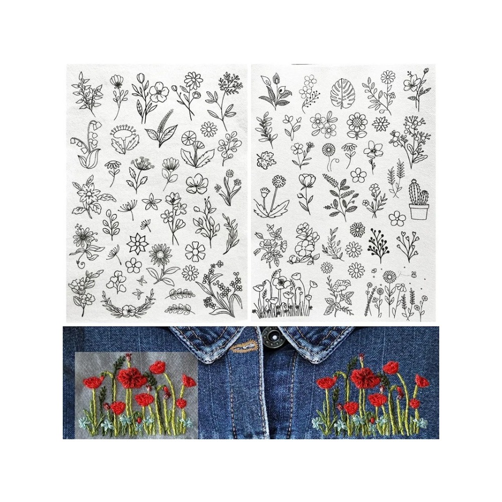 5 Blatt A4, individuell bedruc – Embroidery Web Bewertung und Preis