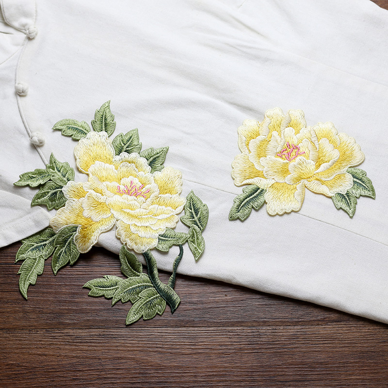 1 Paar rote, rosa, gelbe Stick – Embroidery Yellow Dress Bewertung und Preis