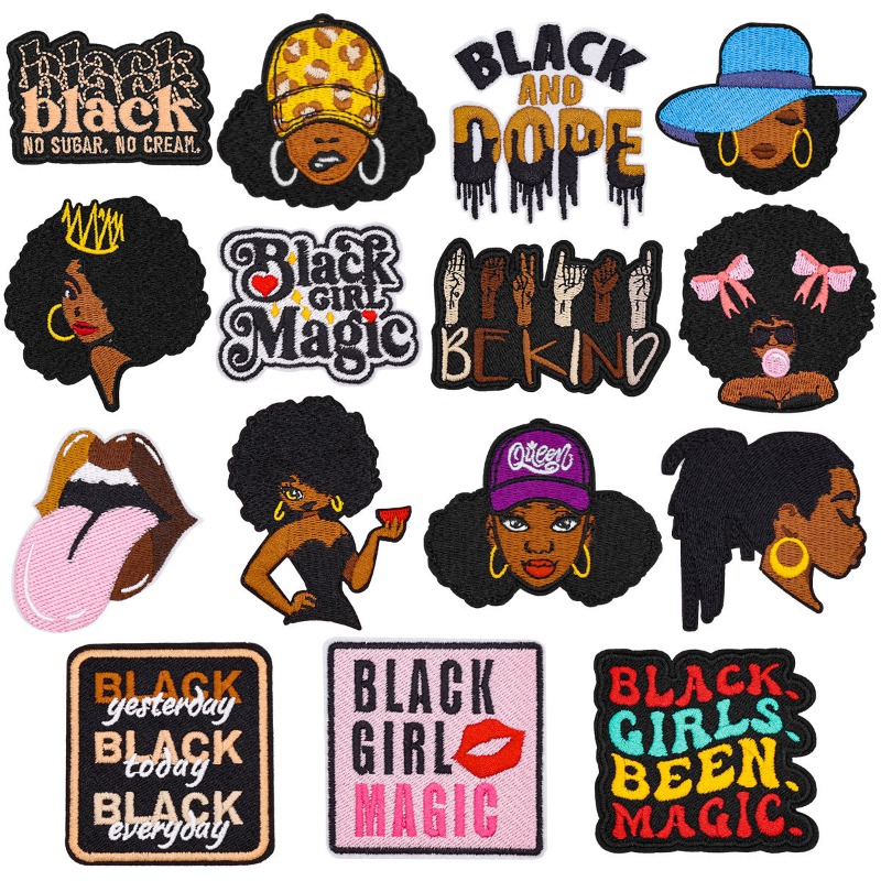 Black Girl Magic Cool Face Fra – Embroidery On Black Shirt Bewertung und Preis