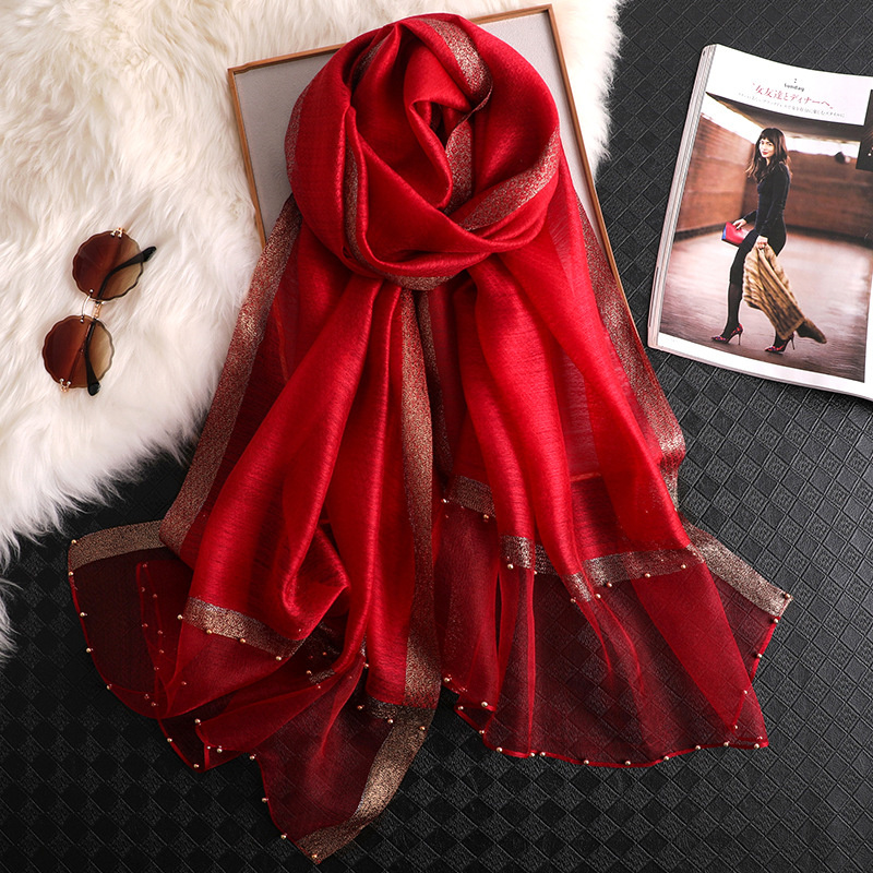 2024 Luxus 100 % Seide Schal S – Embroidery Hijab Bewertung und Preis