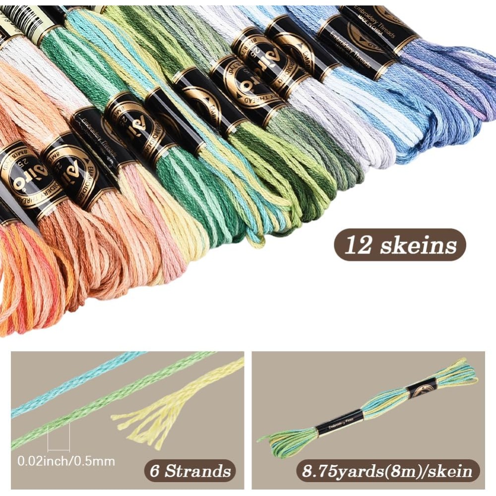 12 Stränge 105 Yards Kreuzstic – Embroidery Thread Bewertung und Preis