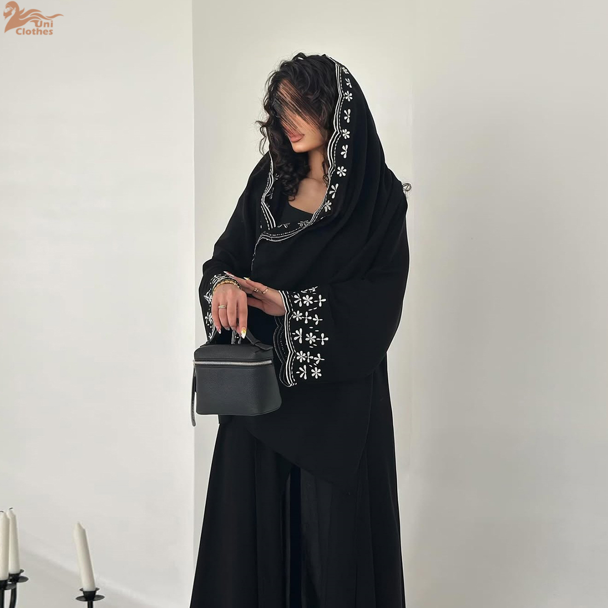 Luxuriöse Bestickte Ärmel-Stri – Embroidery Hijab Bewertung und Preis