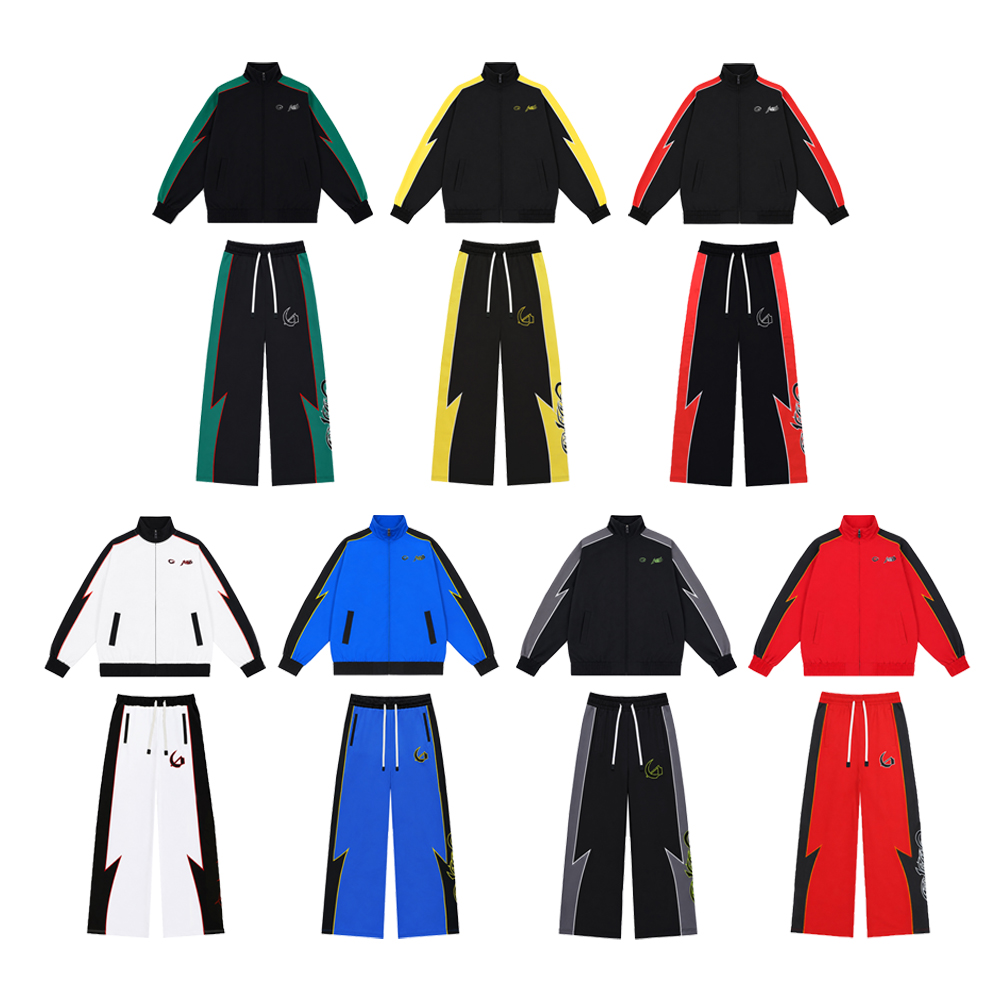 Y2k Streetwear Herren-Sets Zwe – Embroidery Letter Bewertung und Preis