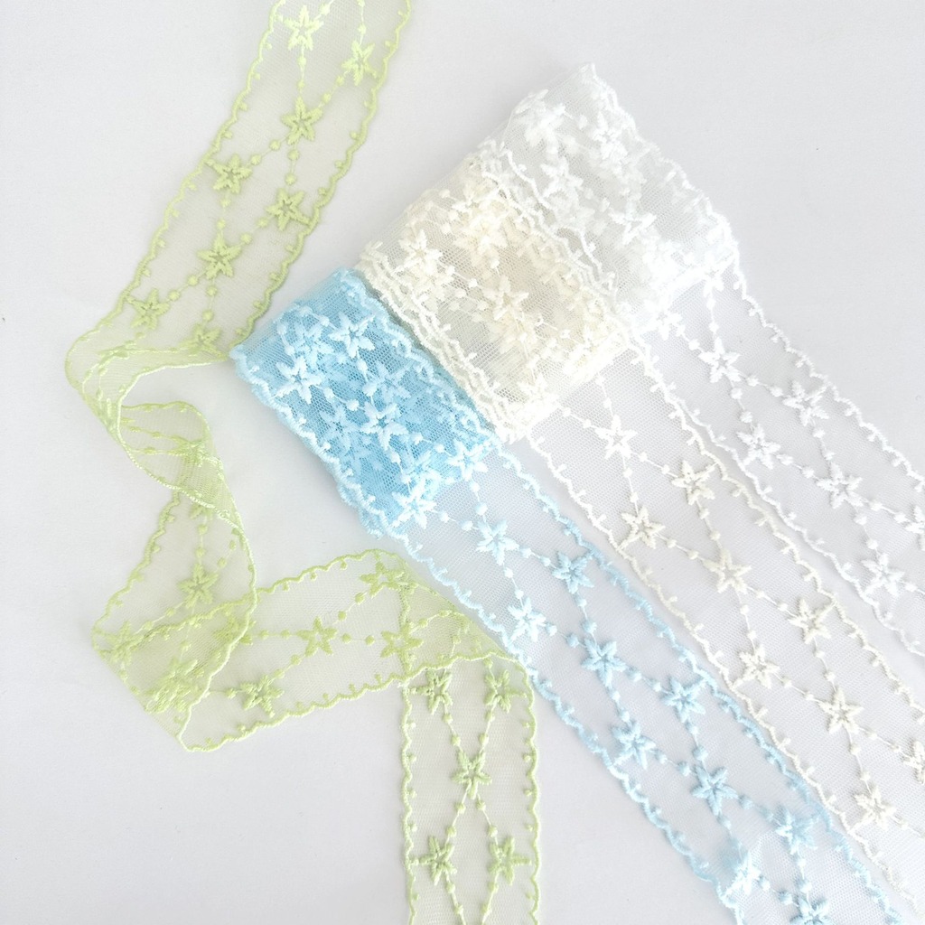 Sternbesticktes Band, weiches  – Embroidery Ribbon Bewertung und Preis