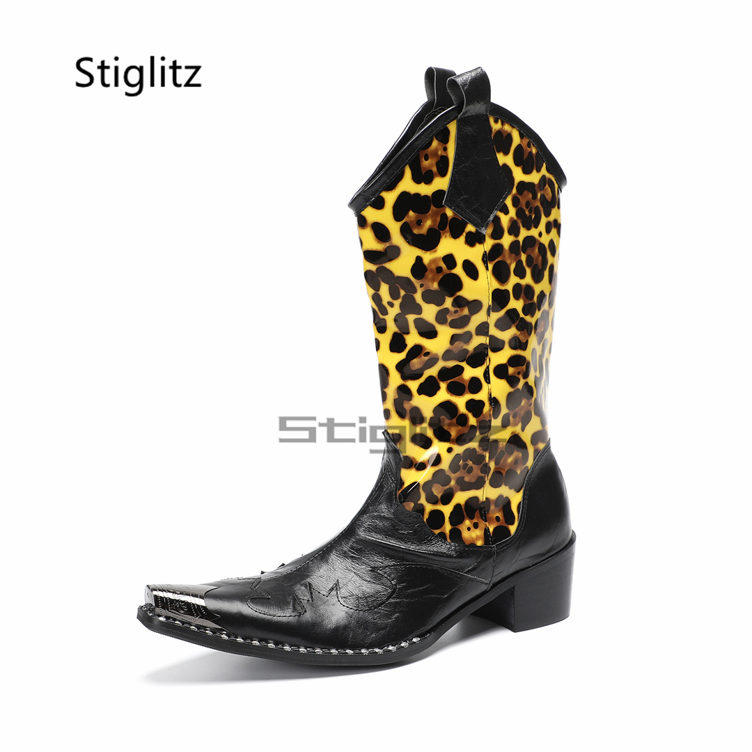 Herren-Reitstiefel mit Leopard – Embroidery Print Bewertung und Preis