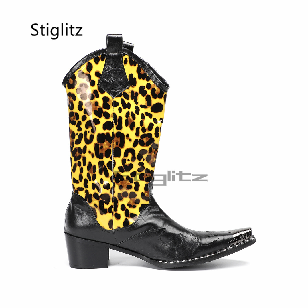 Herren-Reitstiefel mit Leopard – Embroidery Print Bewertung und Preis
