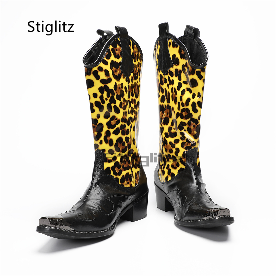 Herren-Reitstiefel mit Leopard – Embroidery Print Bewertung und Preis