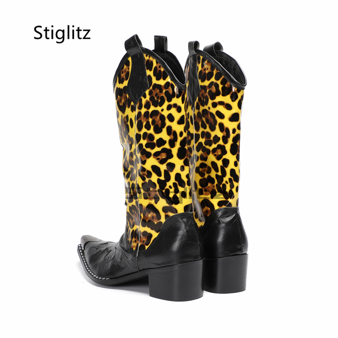 Herren-Reitstiefel mit Leopard – Embroidery Print Bewertung und Preis