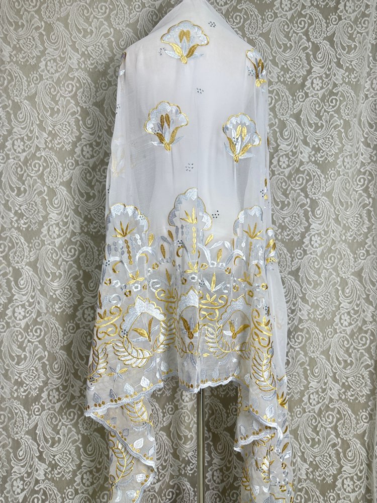 Afrikanischer muslimischer Hij – Embroidery Hijab Bewertung und Preis
