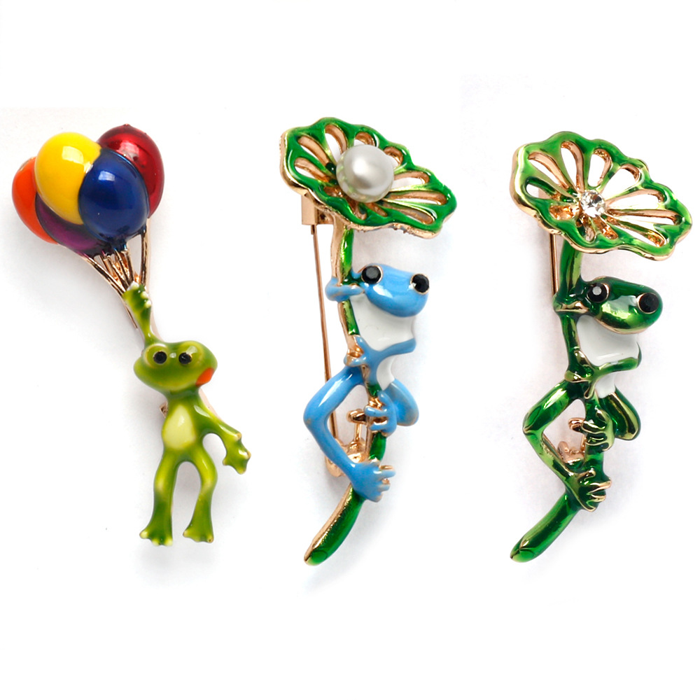 Emaille-Frosch-Broschen für Da – Embroidery Bali Bewertung und Preis