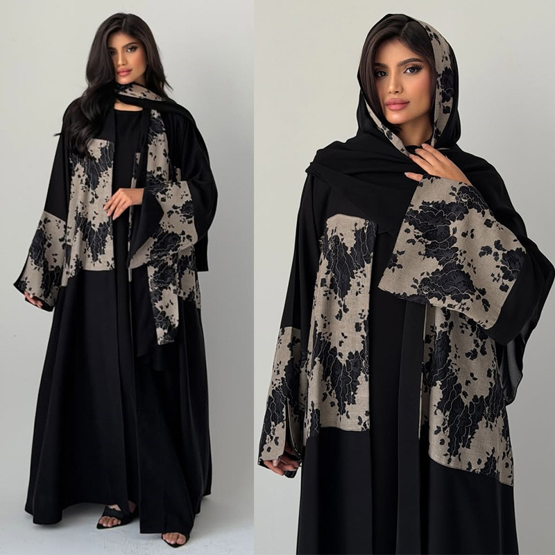 Damen Eid Abaya Hijab 2-teilig – Embroidery Hijab Bewertung und Preis