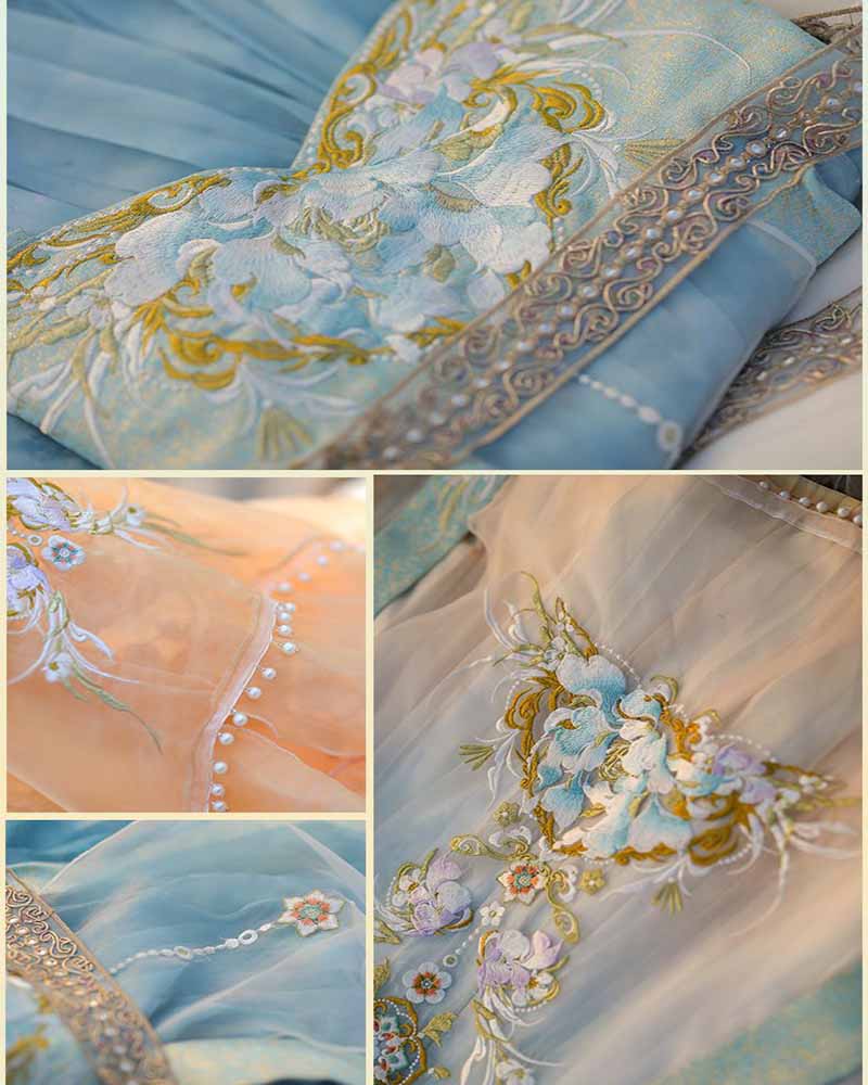 Chinesisches Hanfu-Kleid für F – Embroidery Yellow Dress Bewertung und Preis