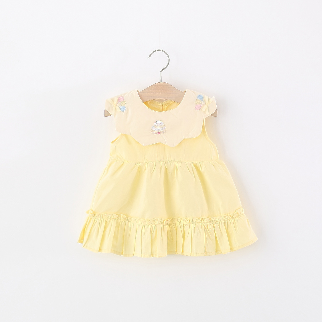 Gelbes Baumwollkleid für Klein – Embroidery Yellow Dress Bewertung und Preis